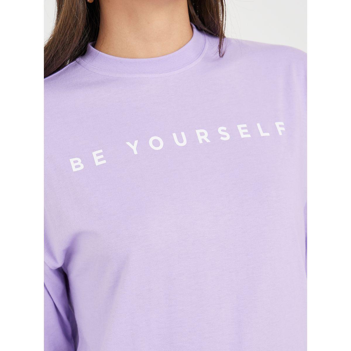 تيشيرت واسع مطبع بكتابة-women-clothing-tshirts-image-4