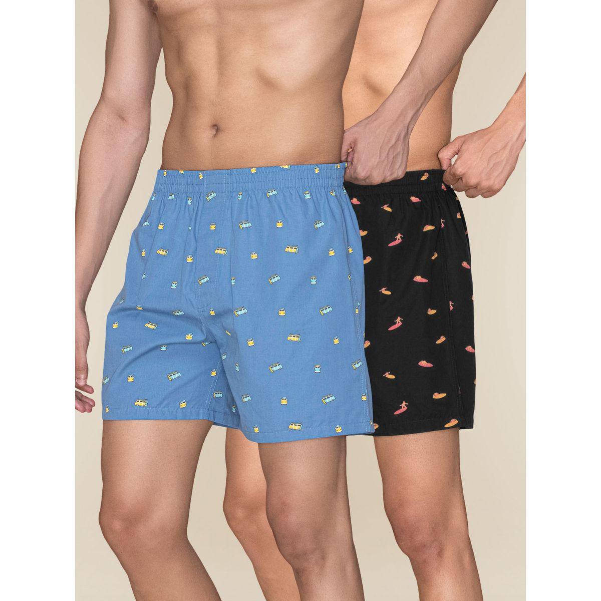 مجموعة من 2 بوكسر قطن إكس واي إكس إكس × ستايلي-men-clothing-innerwear-underwear-image-1