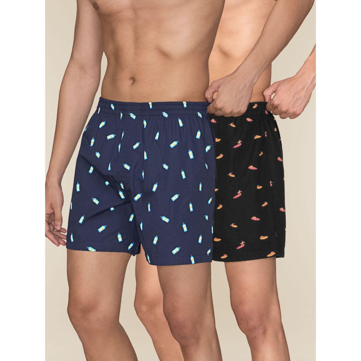 مجموعة من 2 بوكسر قطن إكس واي إكس إكس × ستايلي-men-clothing-innerwear-underwear-image-1