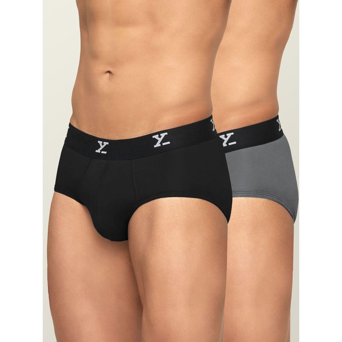 XYXX X Styli Pack of 2 - Logo Waistband Modal Briefs-men-clothing-innerwear-underwear-image-1