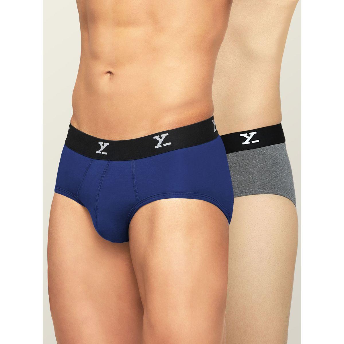 XYXX X Styli Pack of 2 - Logo Waistband Modal Briefs-men-clothing-innerwear-underwear-image-1
