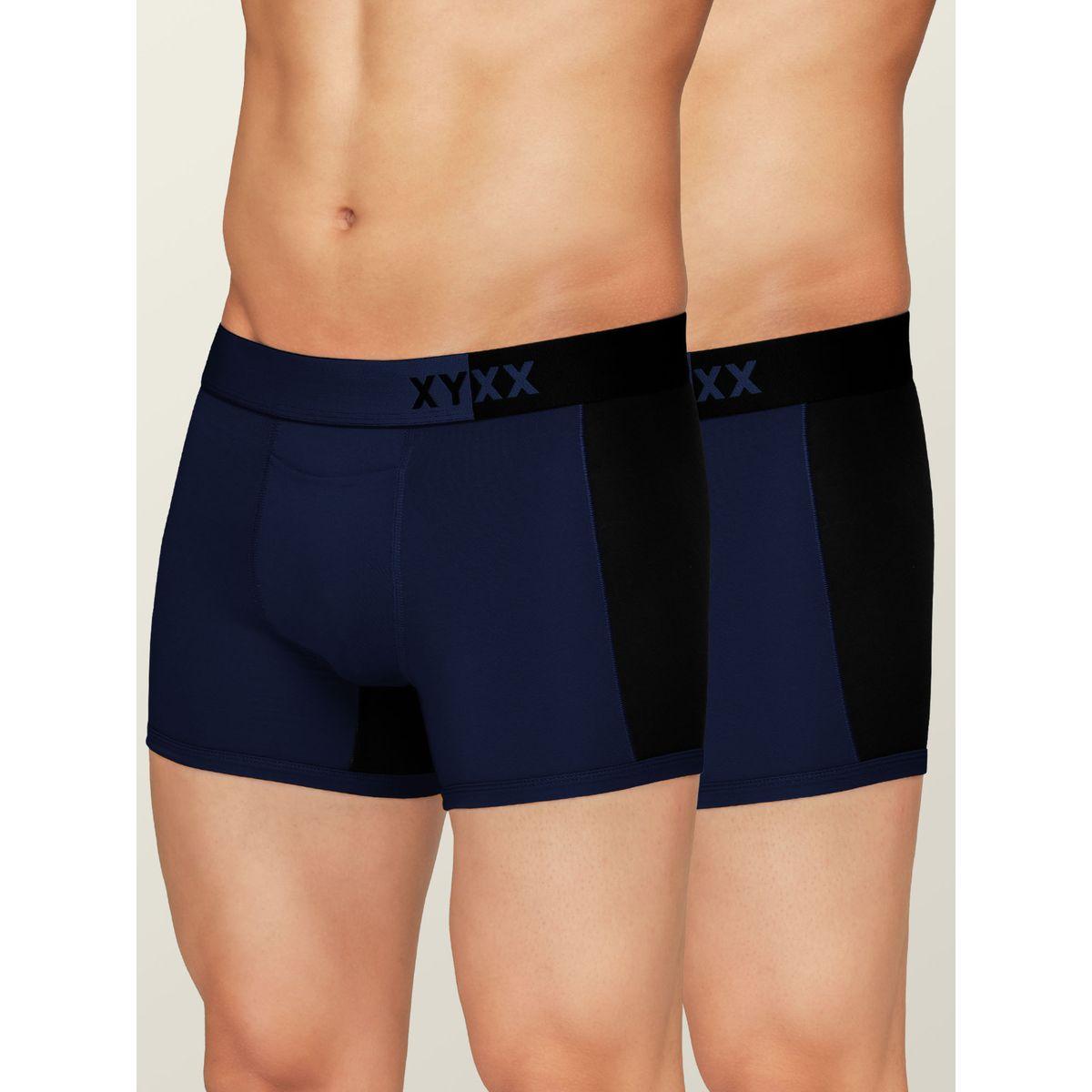 XYXX X Styli Pack of 2 - Colorblock Modal Trunks-men-clothing-innerwear-underwear-image-1