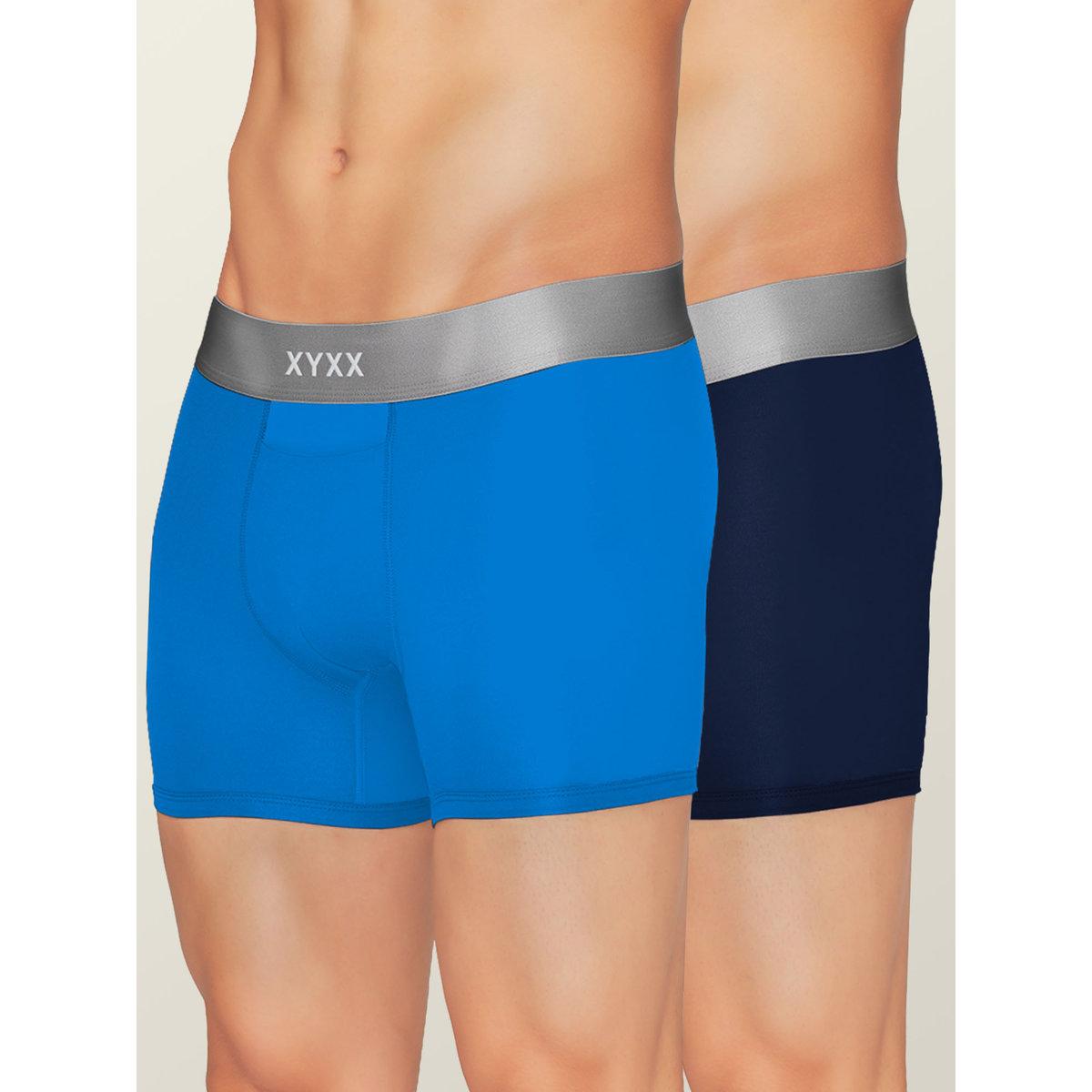 XYXX Pack of 2 - Contour Pouch Detail Modal Trunks-men-clothing-innerwear-underwear-image-1