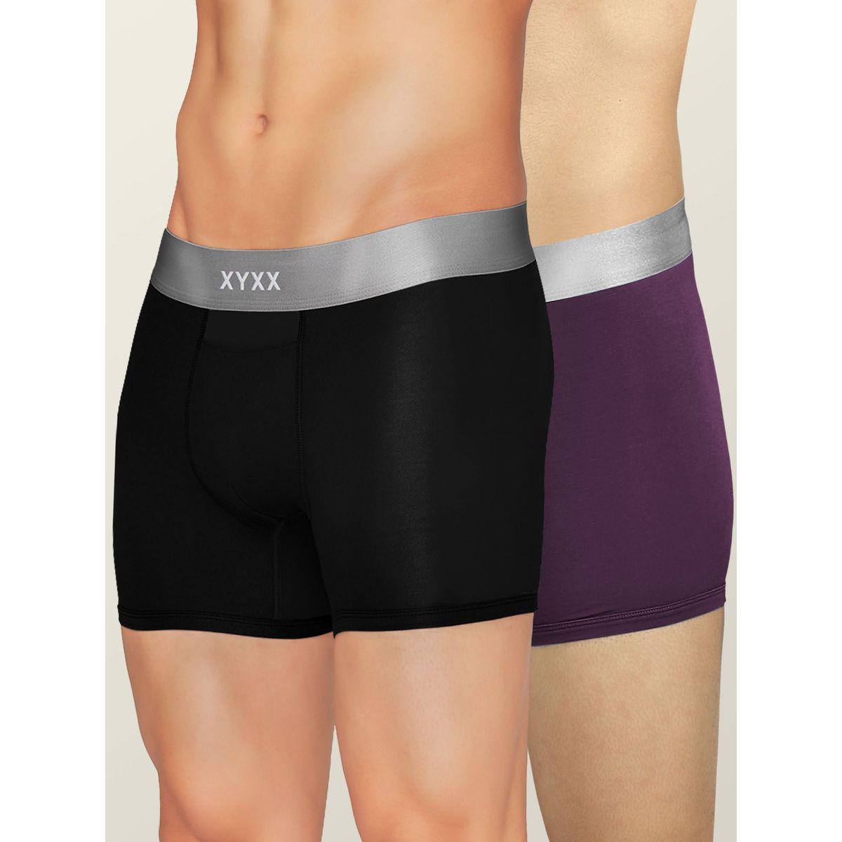 XYXX X Styli Pack of 2 - Contour Pouch Detail Modal Trunks-men-clothing-innerwear-underwear-image-1
