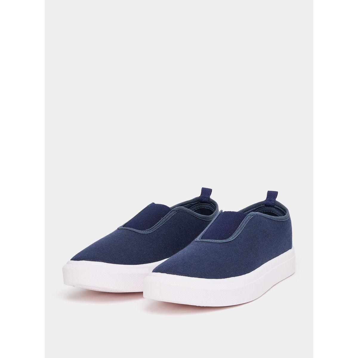 Styli Eric Boardwalk Canvas Slip On Shoes with Gusset Detail-men-shoes-sneakers-image-2