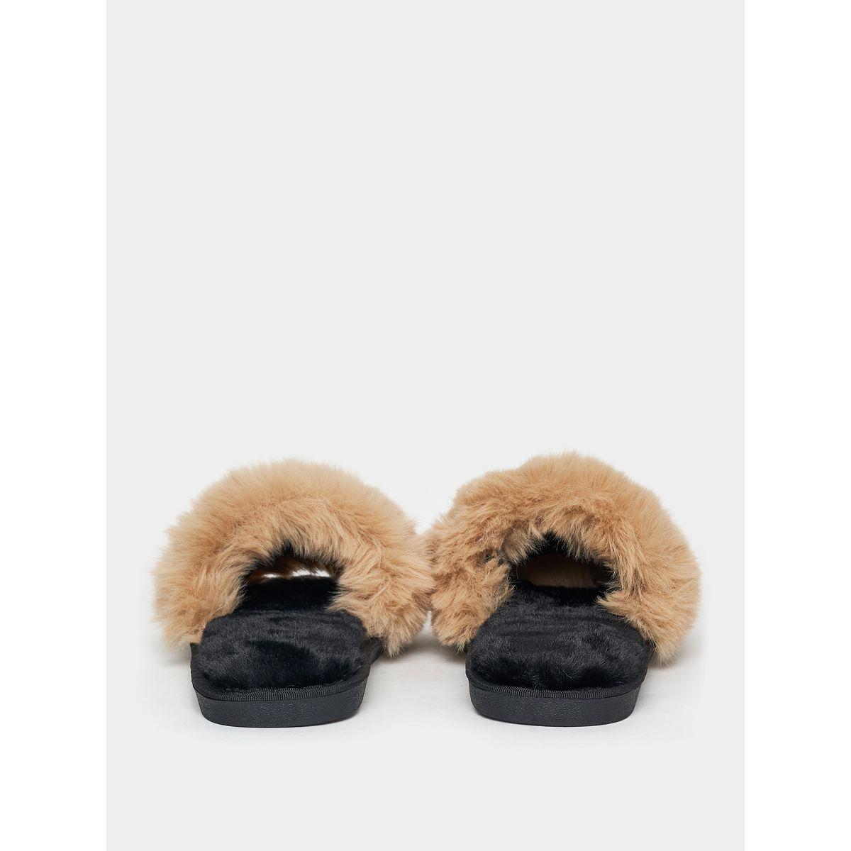 شبشب غرفة نوم بفرو صناعي-women-shoes-bedroomslippers-image-4