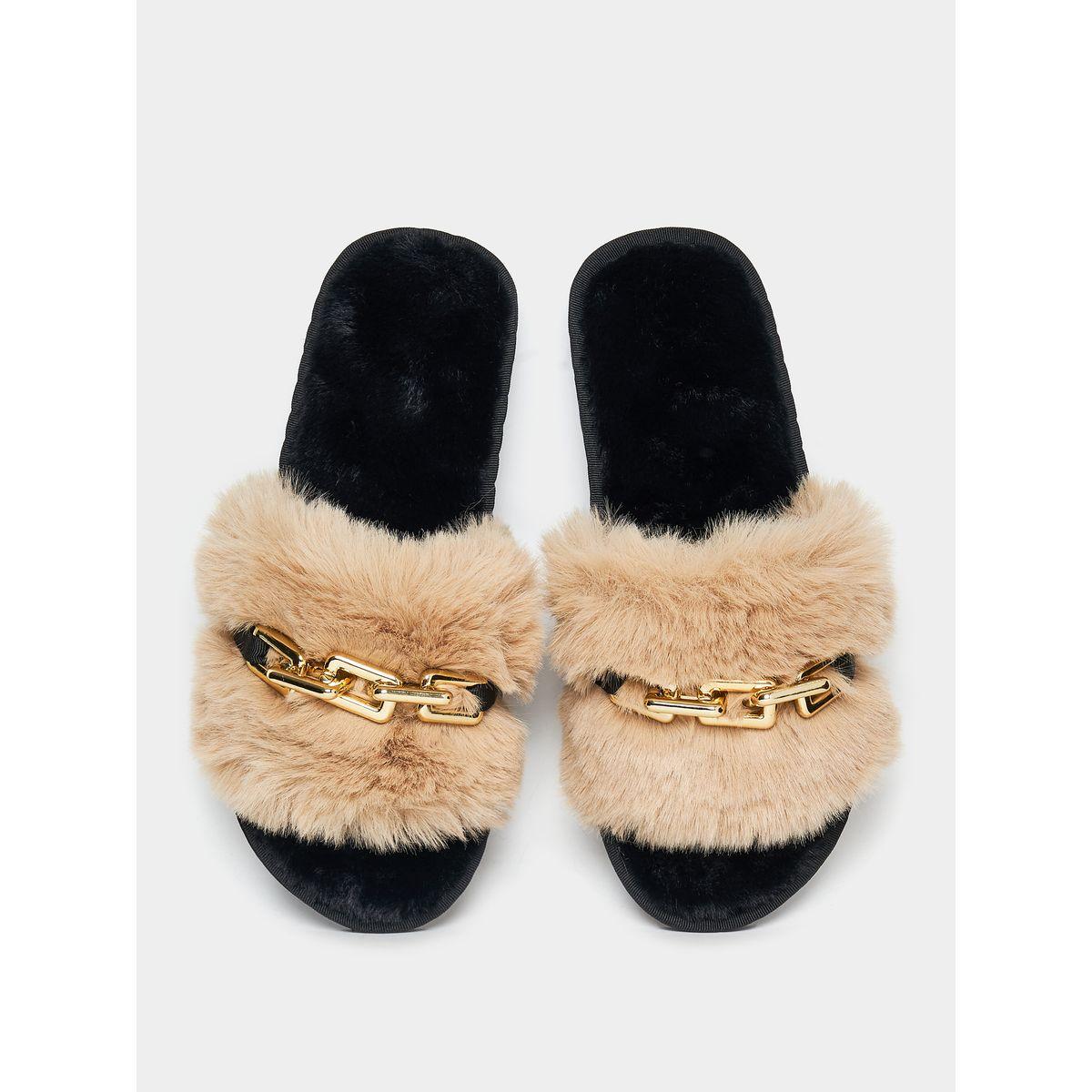شبشب غرفة نوم بفرو صناعي-women-shoes-bedroomslippers-image-5