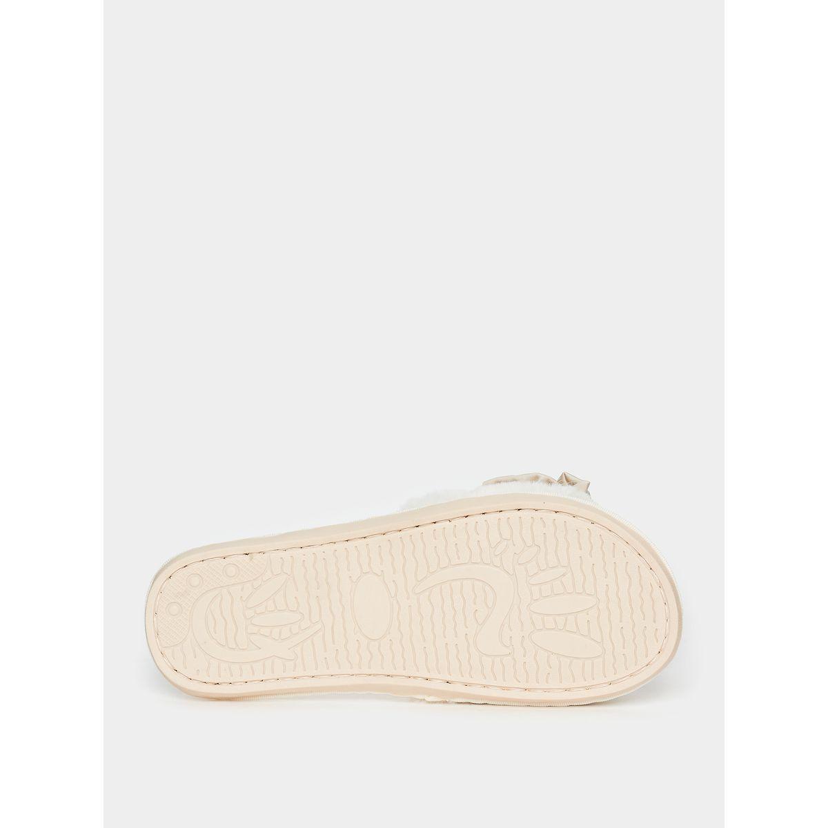 Styli Big Bow Detail Fluffy Bedroom Slippers-women-shoes-bedroomslippers-image-7