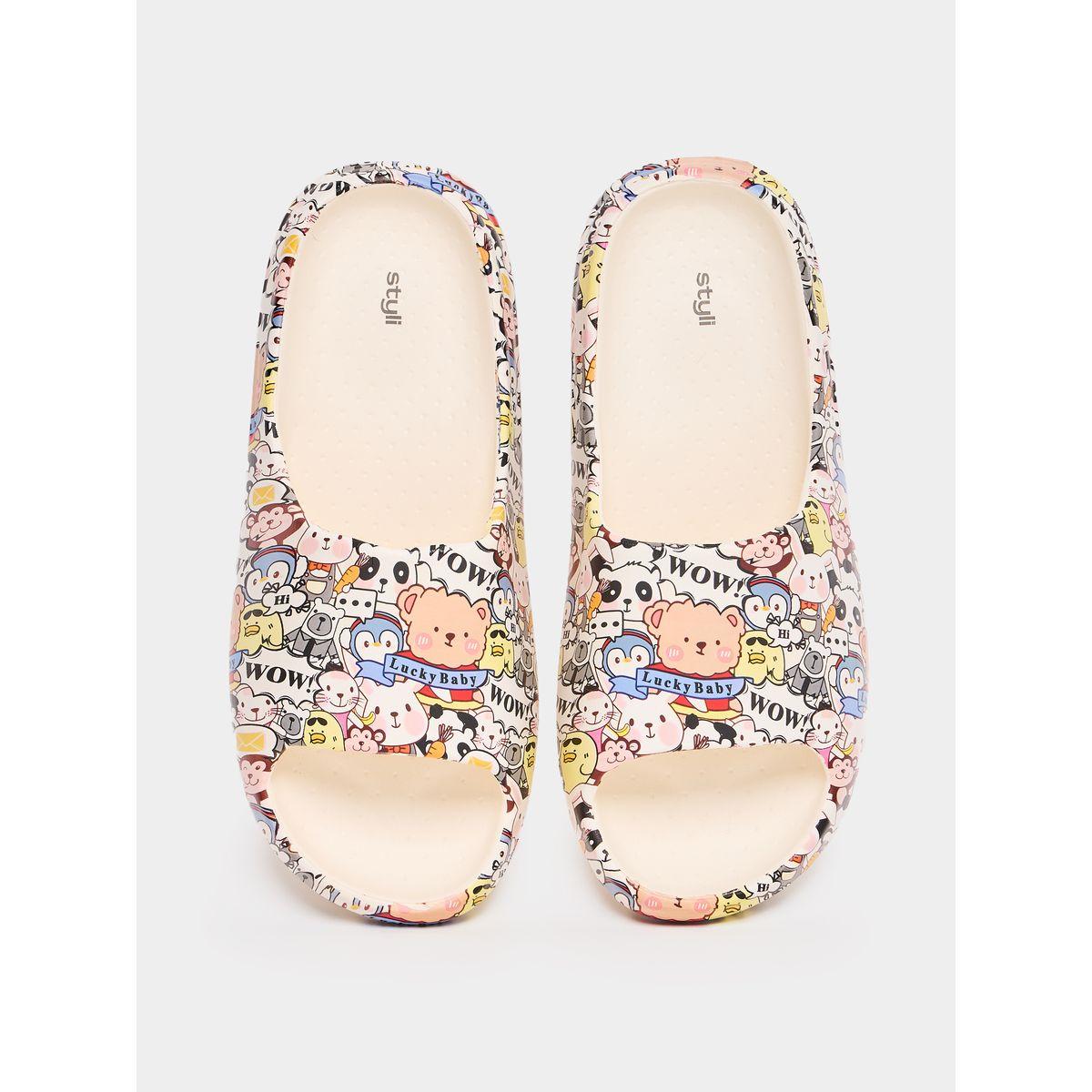 Styli Bear Print Slides-women-shoes-flipflopsandslides-image-6