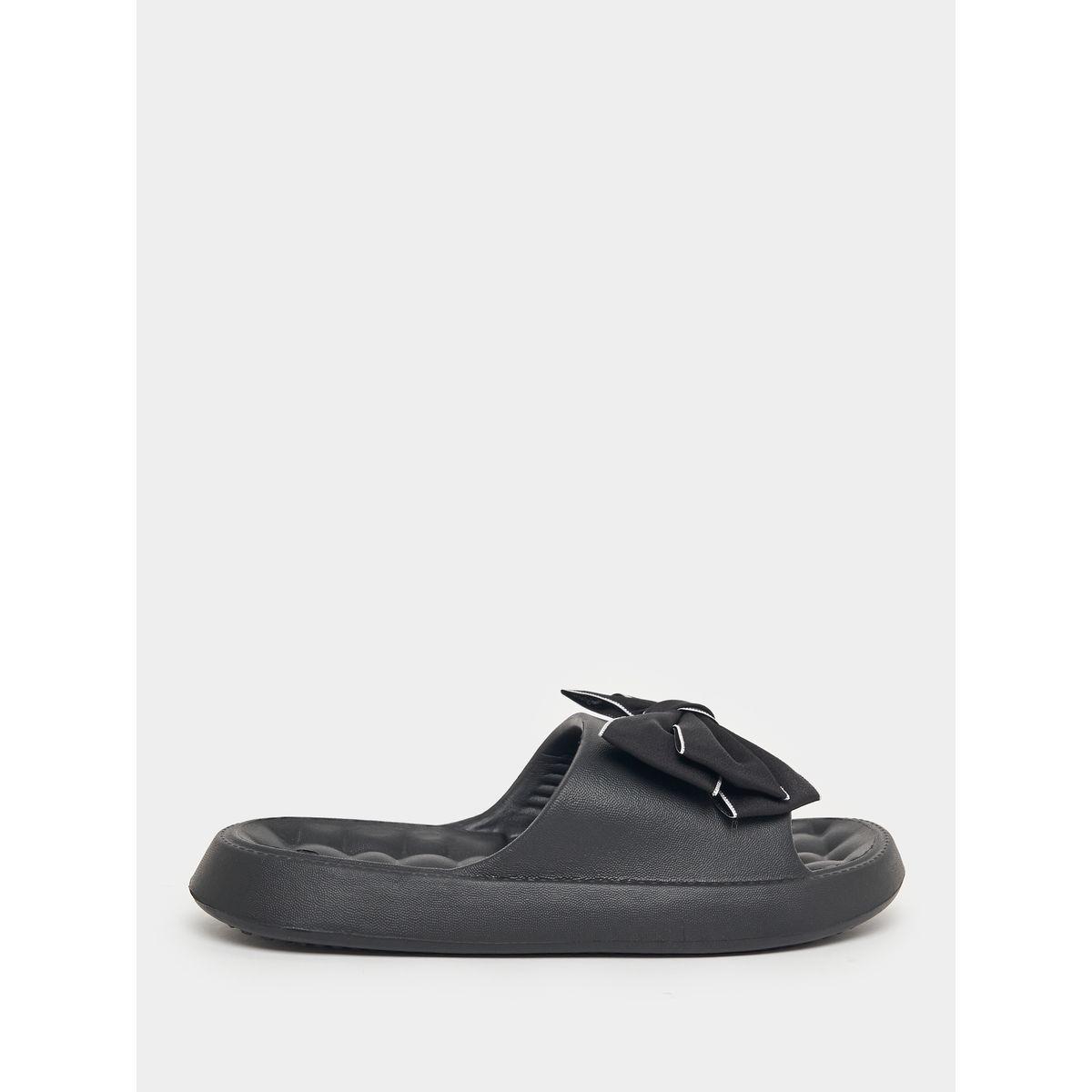 Styli Bow Trim Detail Slides-women-shoes-flipflopsandslides-image-1