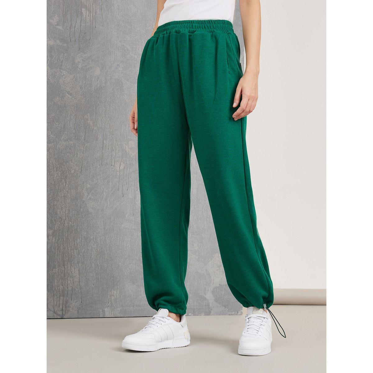 Styli Solid Relaxed Fit Drawstring Detail Pants-women-clothing-bottoms-trousers-image-2