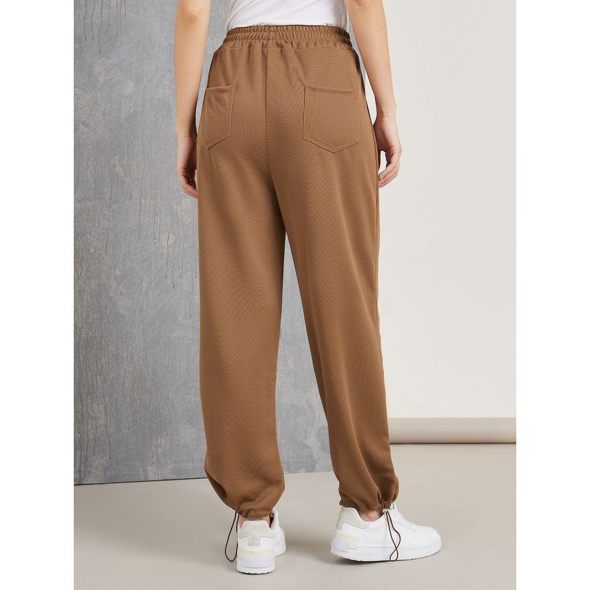 Styli Solid Relaxed Fit Drawstring Detail Pants-women-clothing-bottoms-trousers-image-5
