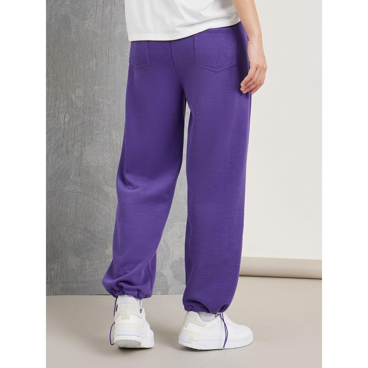 بنطال سادة بقصة مريحة-women-clothing-bottoms-trousers-image-2