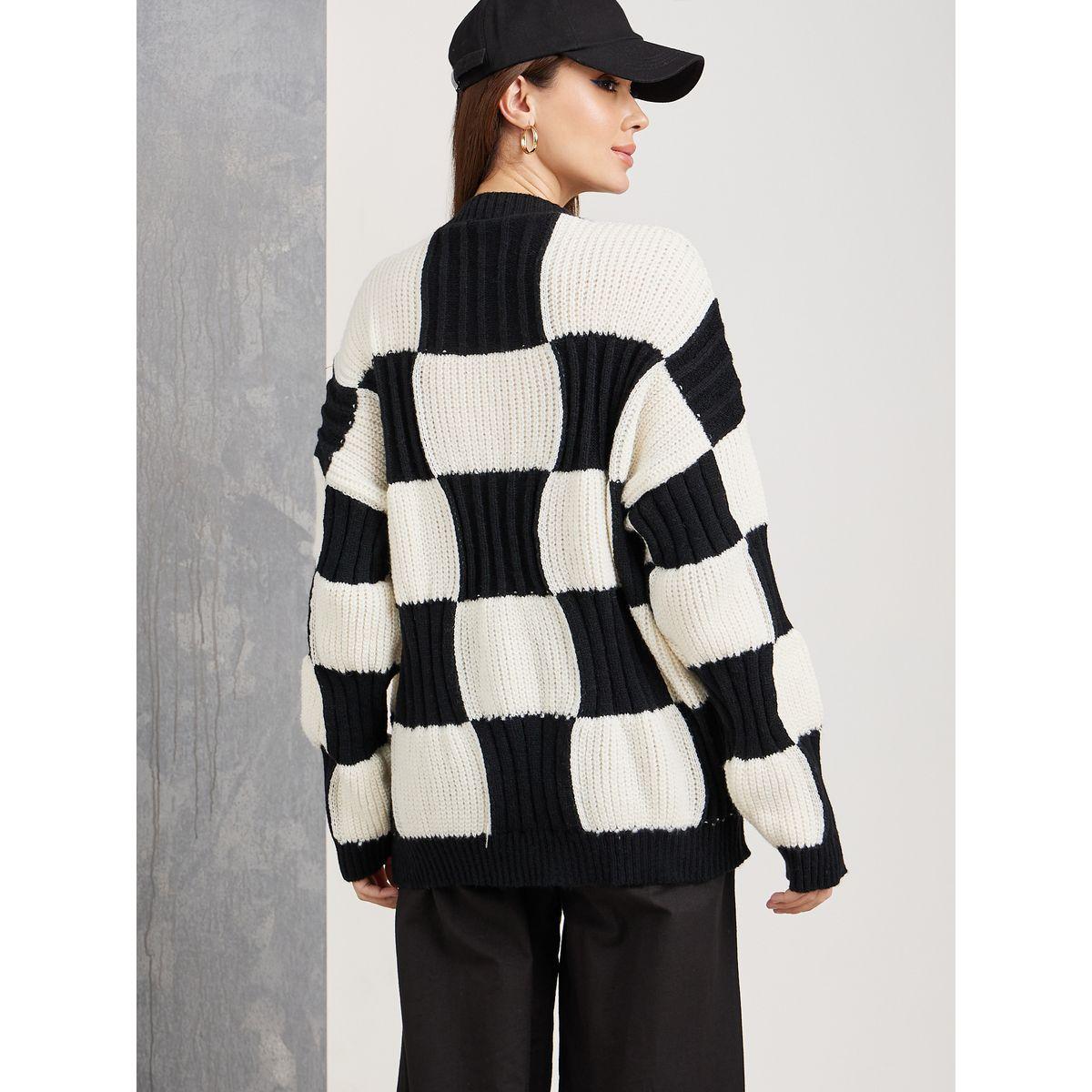 أفرول واسع بطبعة كاروهات-women-clothing-cardigansandjumpers-jumpers-image-4