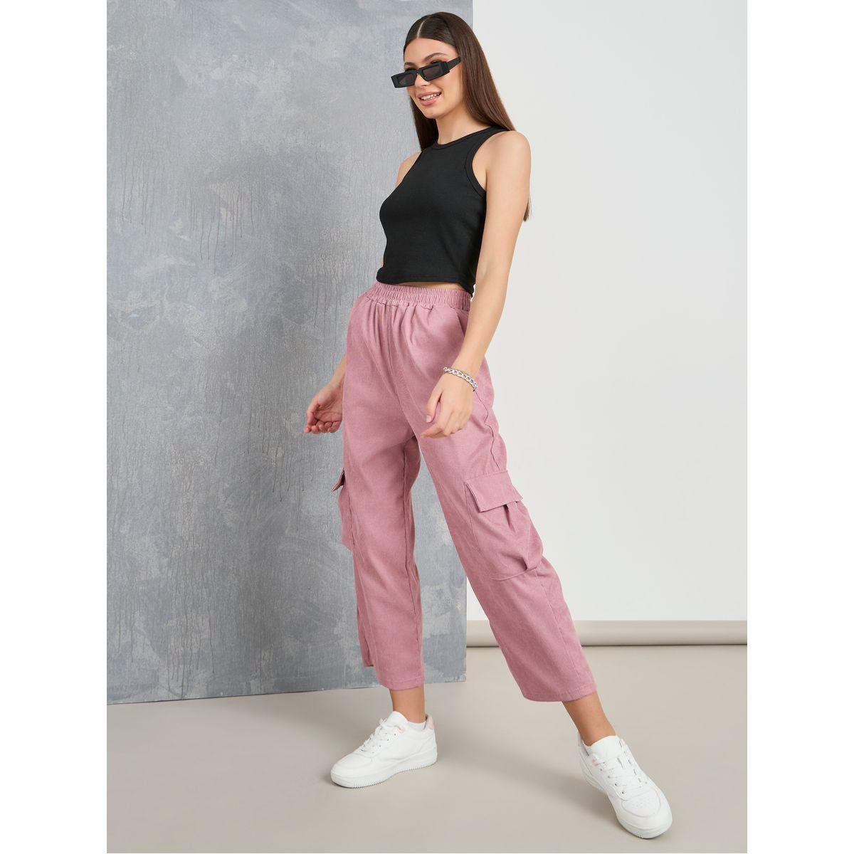 بنطال كوردروي قصير بنمط كارجو-women-clothing-bottoms-trousers-image-1