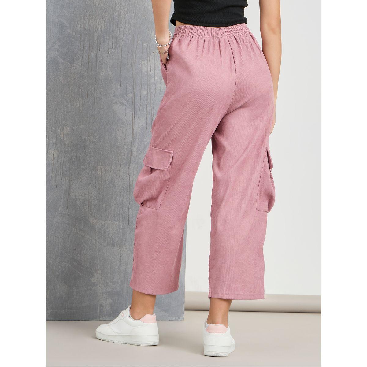 بنطال كوردروي قصير بنمط كارجو-women-clothing-bottoms-trousers-image-4
