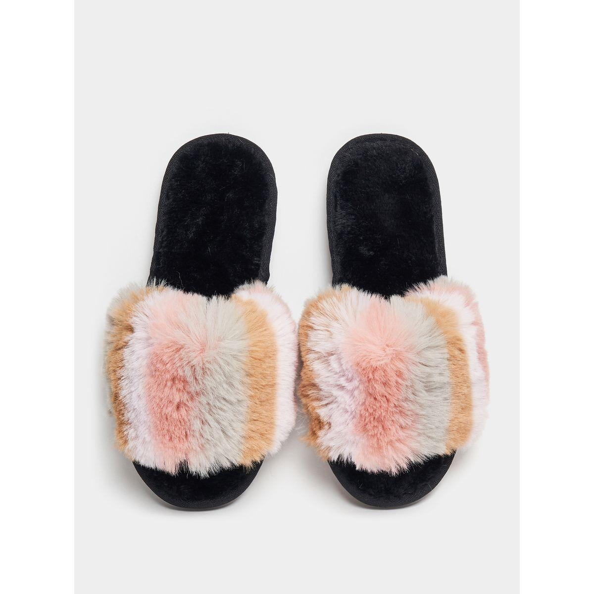 شبشب مزين بفرو صناعي-women-shoes-bedroomslippers-image-4