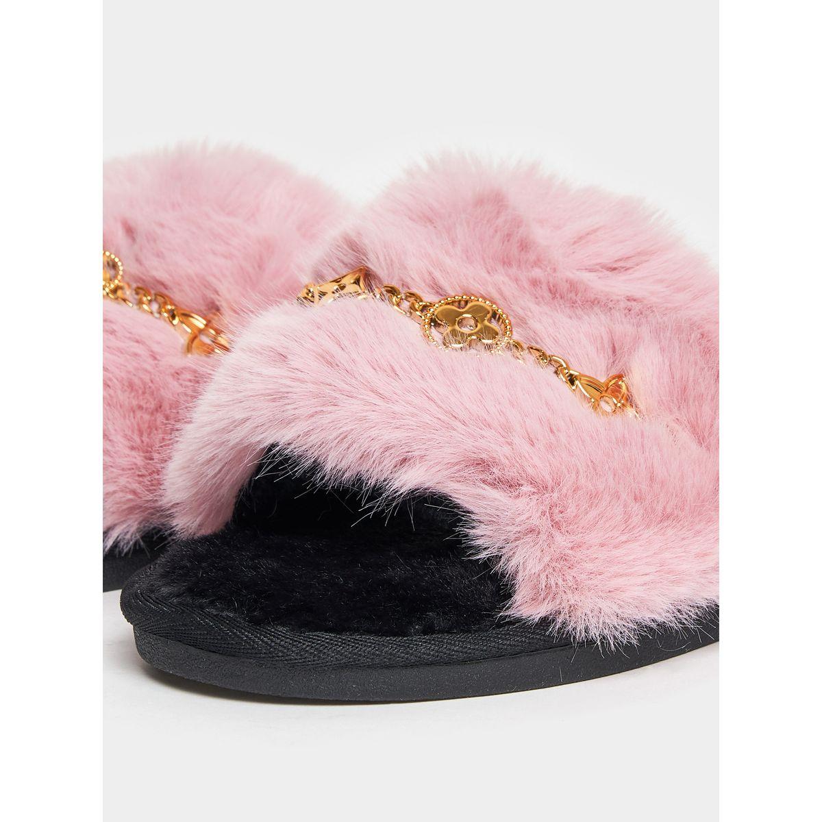 شبشب مزين بفرو صناعي-women-shoes-bedroomslippers-image-5