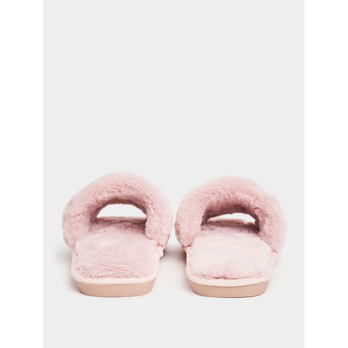 Styli Sparkle Banded Strap Fluff Bedroom Slippers-women-shoes-bedroomslippers-image-3