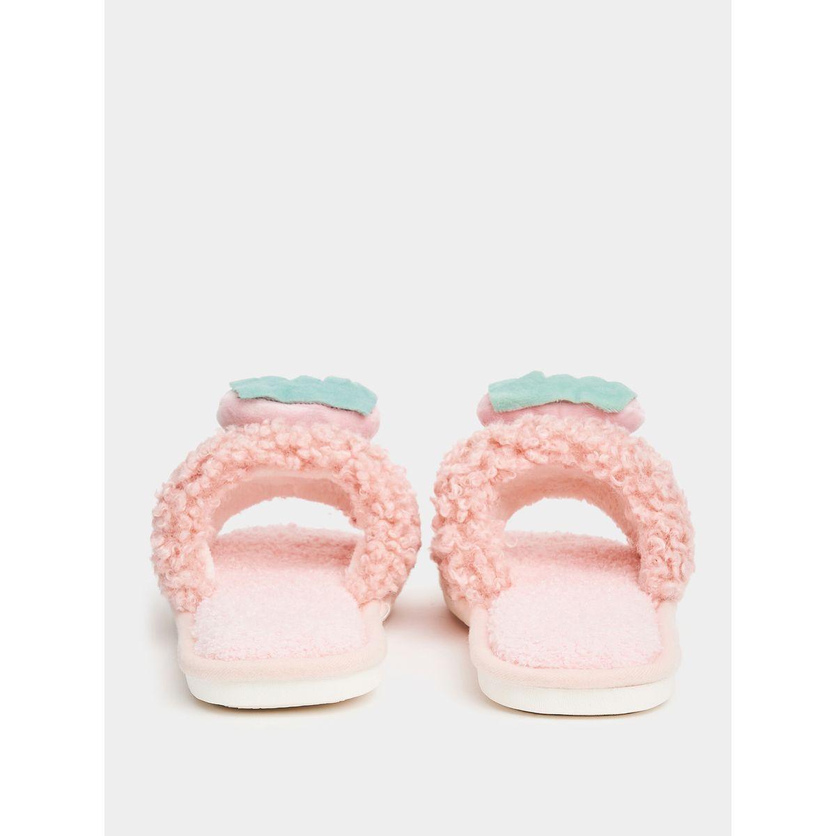 Styli Strawberry Applique Fluff Bedroom Slippers-women-shoes-bedroomslippers-image-3