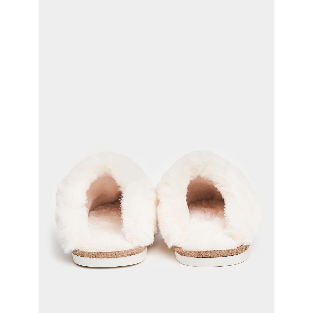 Styli Suede-Look Outer with Fluff Inner Bedroom Slippers-women-shoes-bedroomslippers-image-3