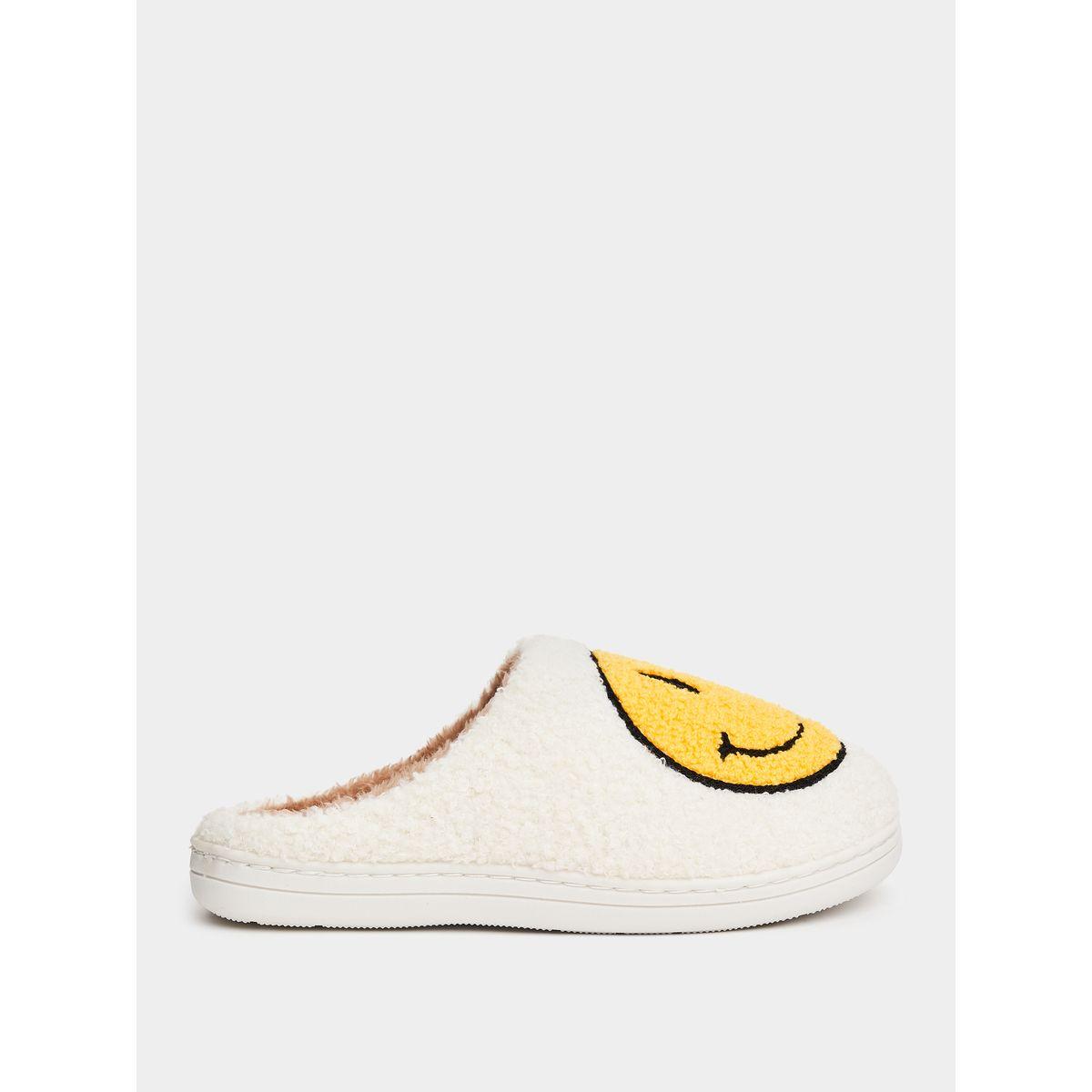 Styli Emoji Embroidered Bedroom Slippers-women-shoes-bedroomslippers-image-1