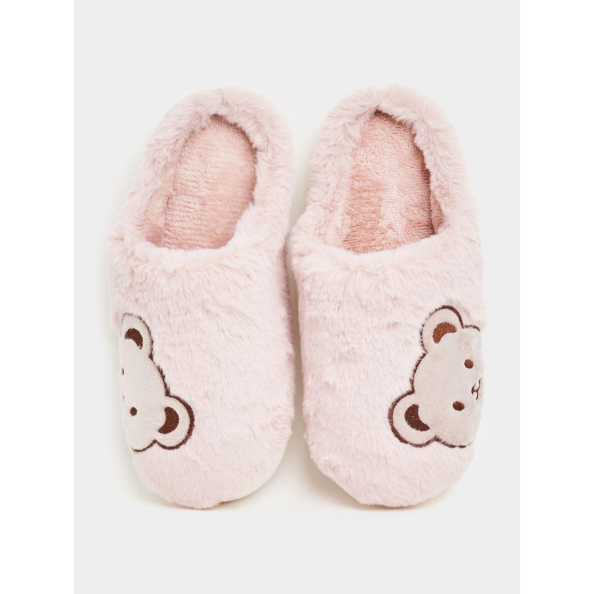 Styli Bear Embroidered Bedroom Slippers-women-shoes-bedroomslippers-image-4