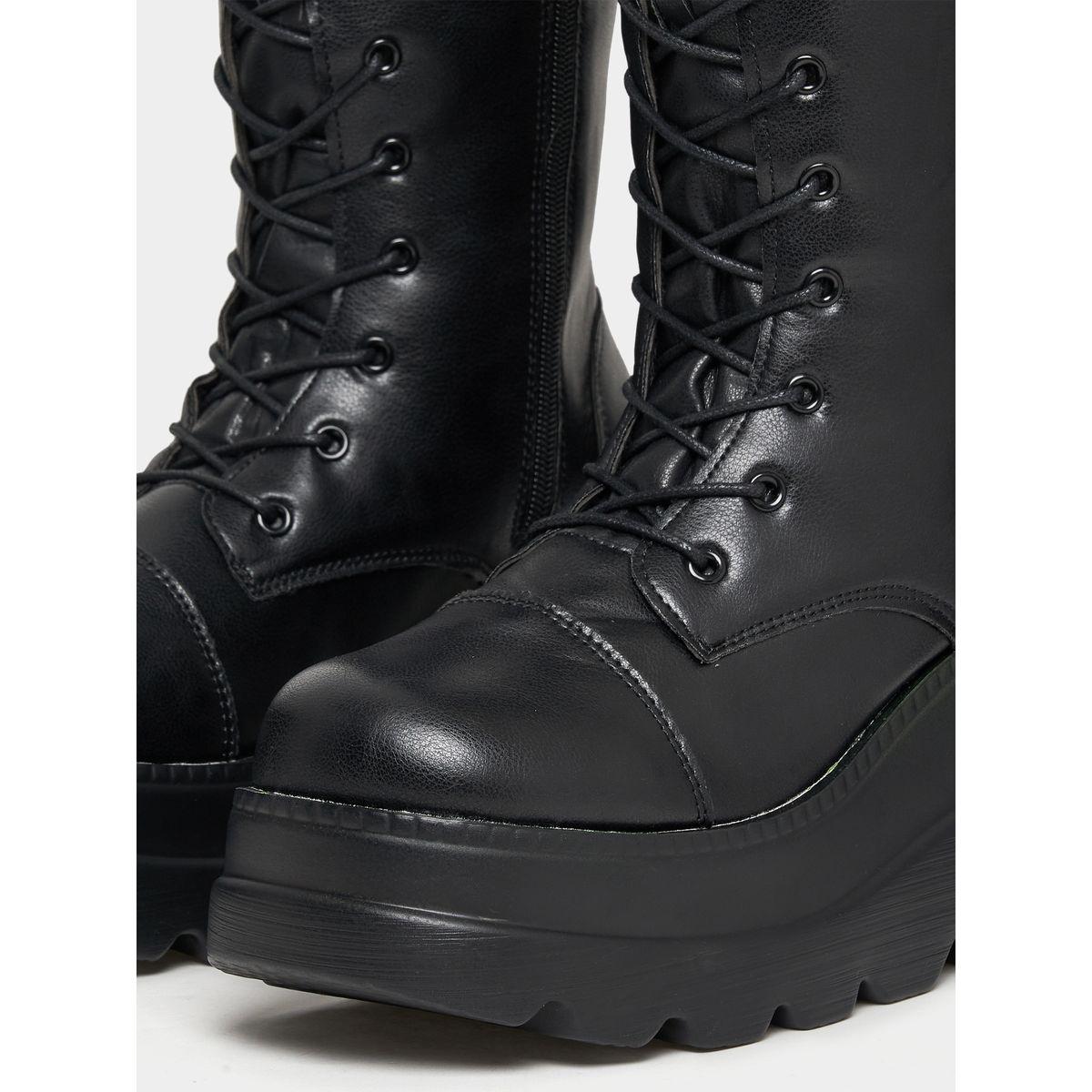 Styli Chunky Sole Calf Length Lace Up Boot-women-shoes-boots-image-6