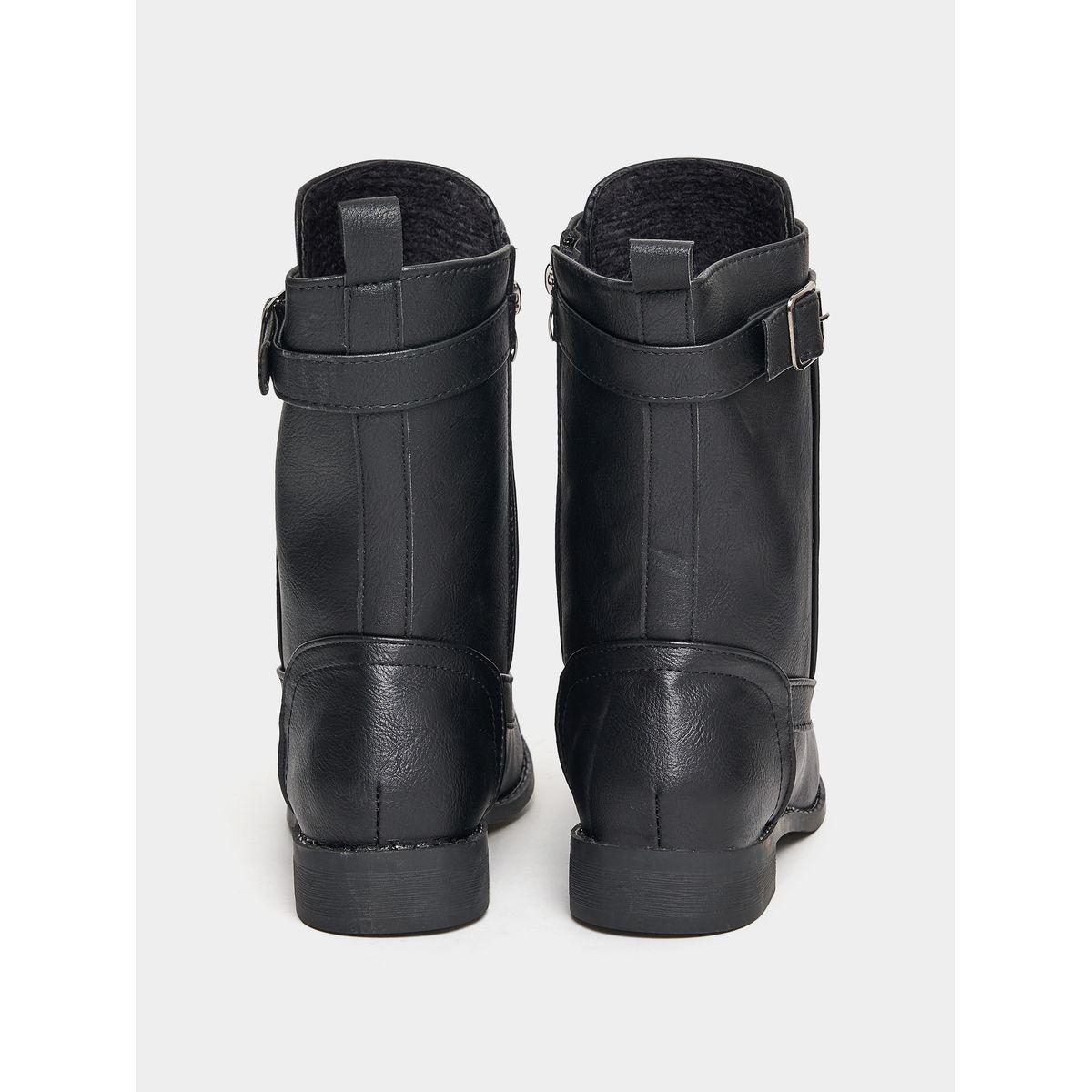 Styli Spliced Paneled Zip Up Western Boots-women-shoes-boots-image-3