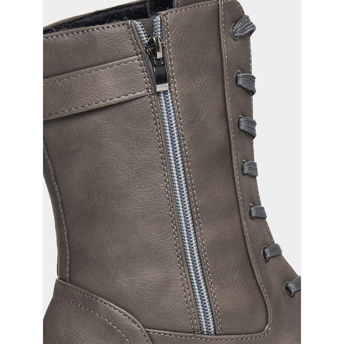 Styli Spliced Paneled Zip Up Western Boots-women-shoes-boots-image-7