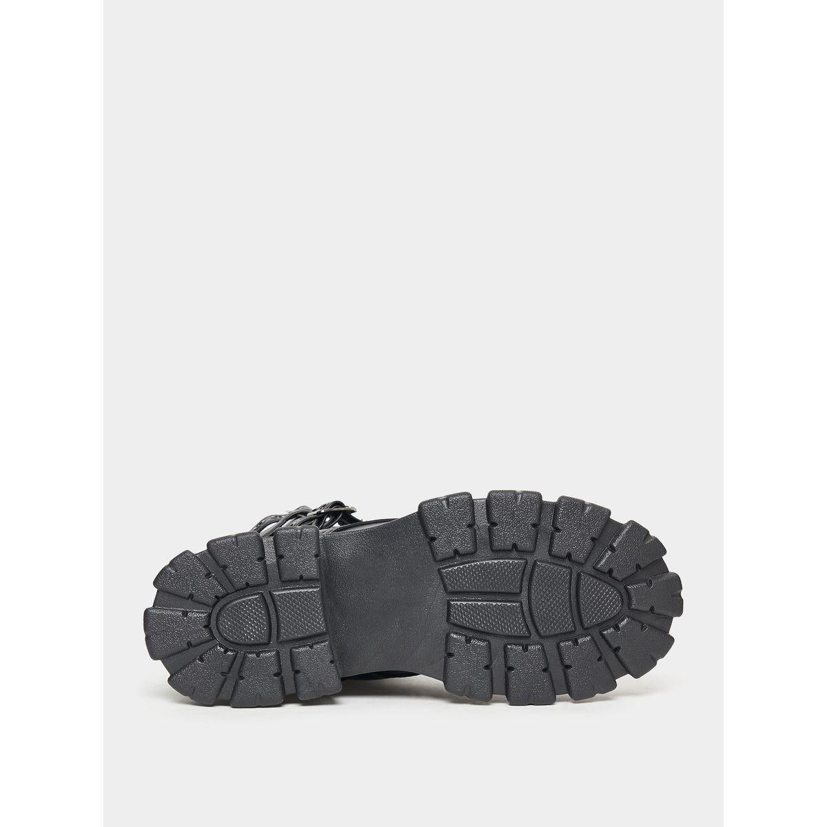 Styli Chunky Studded Buckle Strap Calf Boots-women-shoes-boots-image-6