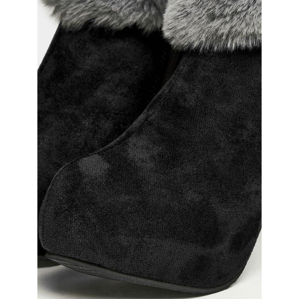 Styli Platform Fluff Cuff Ankle Boot-women-shoes-boots-image-6