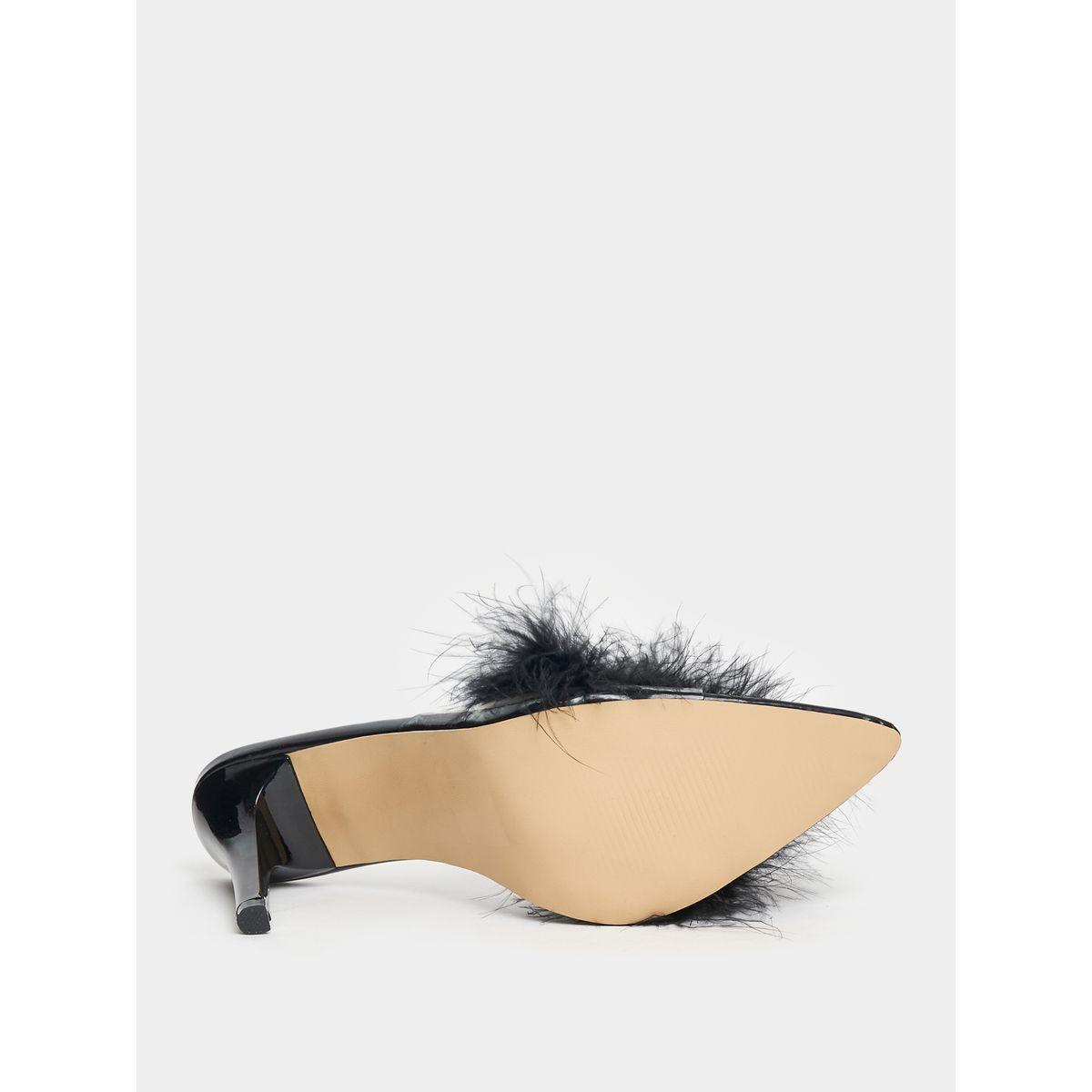 Styli Fluff Strap High Heel Sandals-women-shoes-heels-image-6