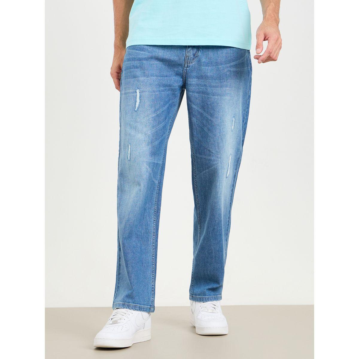 جينز بتفاصيل ممزقة وقصة مريحة-men-clothing-bottoms-jeans-image-3