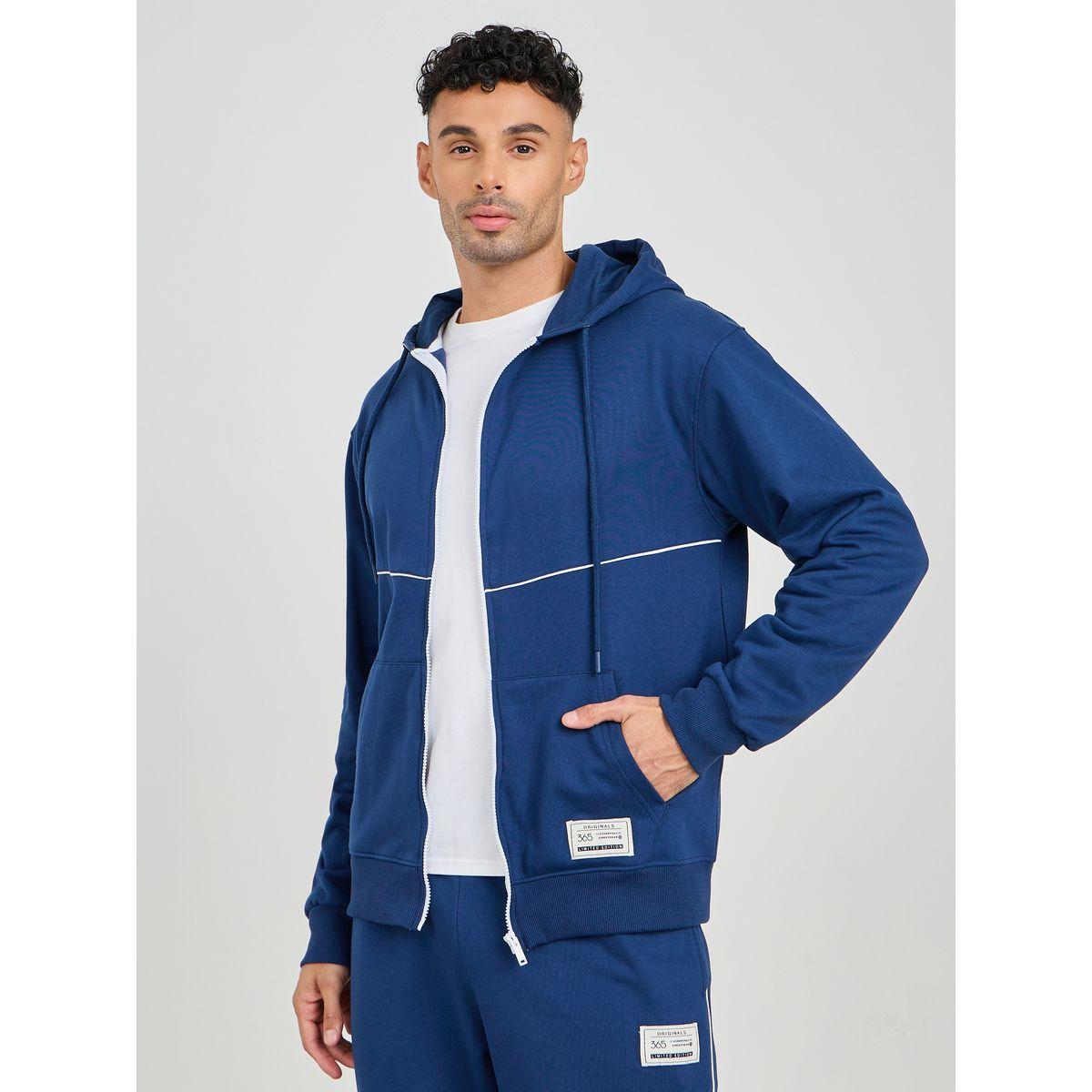 Styli Active Contrast Piping Detail Zip Through Fleece Tracksuit-men-clothing-sportswearandactivewear-tracksuits-image-2