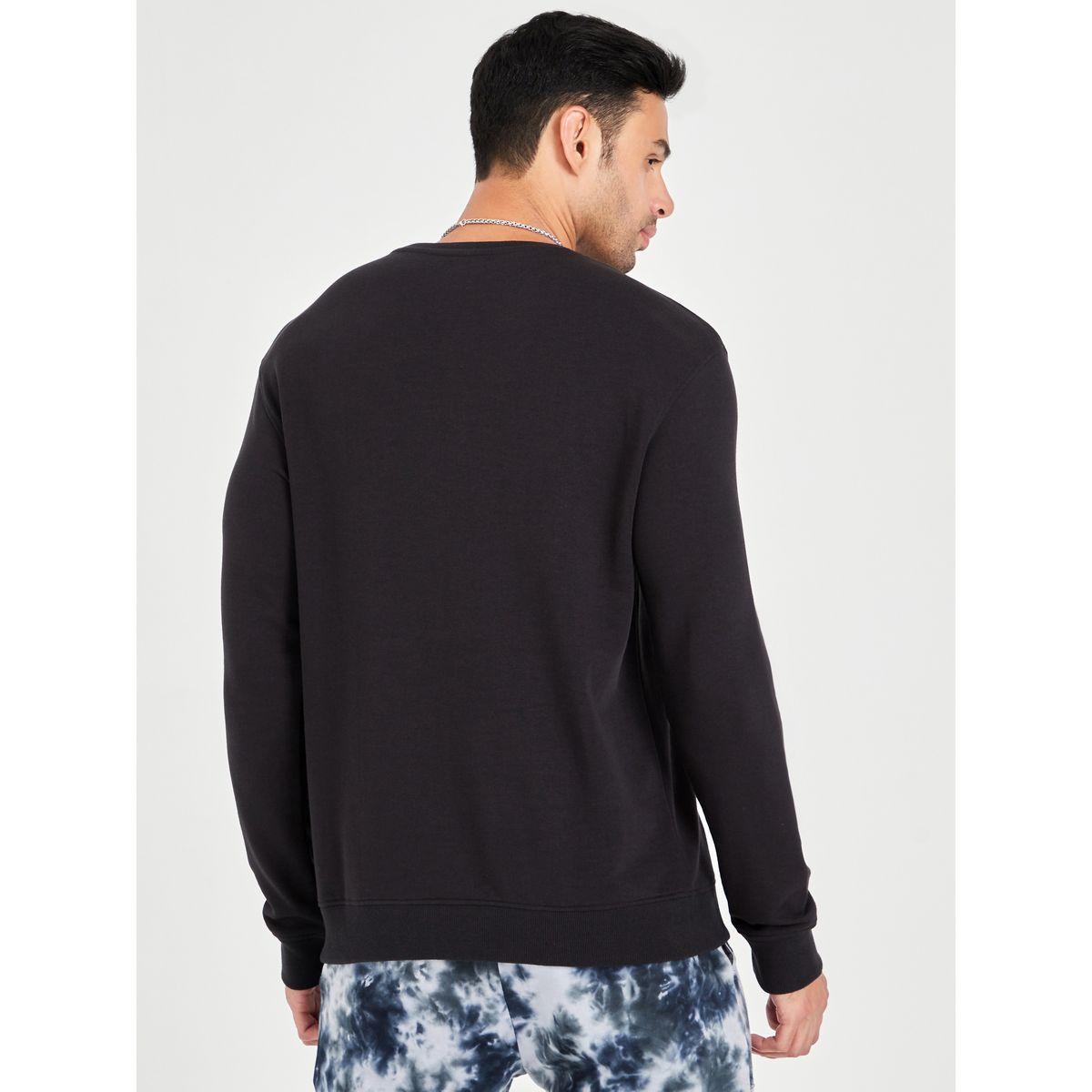 Styli Minimal Slogan Text Print Detail Knit Sweatshirt-men-winterwear-hoodiesandsweatshirts-image-4