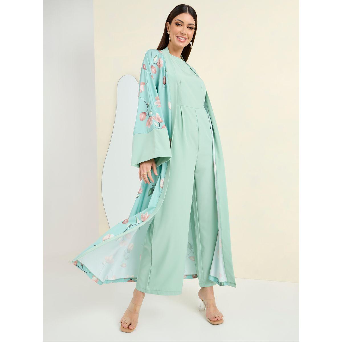 Styli Floral Print Tie Up Abaya & Jumpsuit Modest Set-women-clothing-dresses-image-4