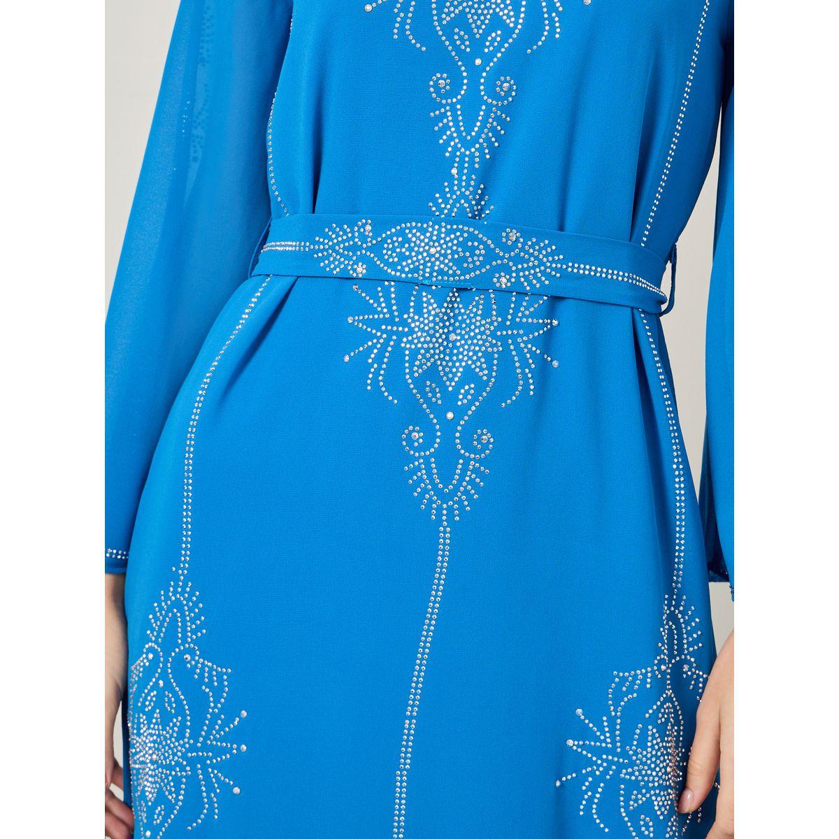 جلابية منمقة بالترتر مع رباط خصر-women-arabicclothing-jalabiyas-image-3