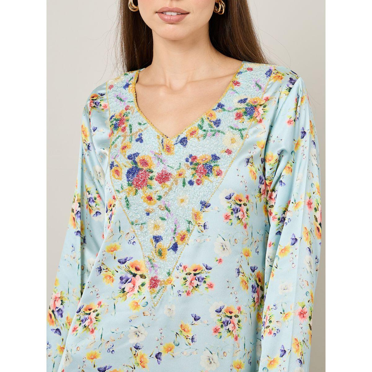 Printed Mukhawar Jalabiya with handwork-women-arabicclothing-jalabiyas-image-3