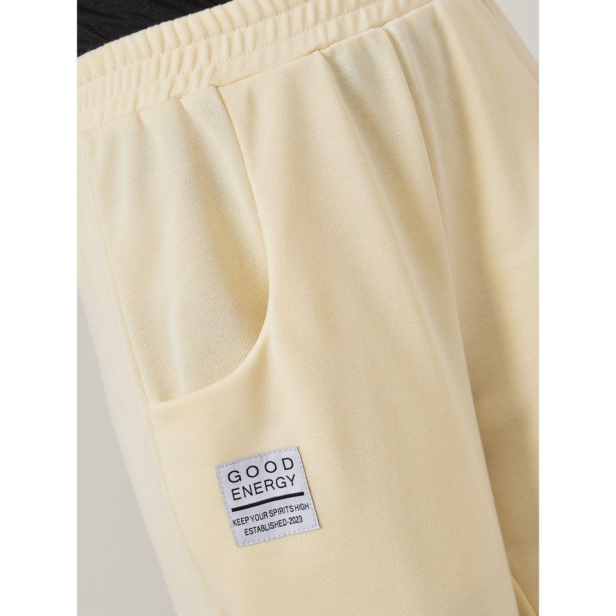 جوغر مزين بشارة وقصة مريحة-women-clothing-bottoms-joggers-image-2
