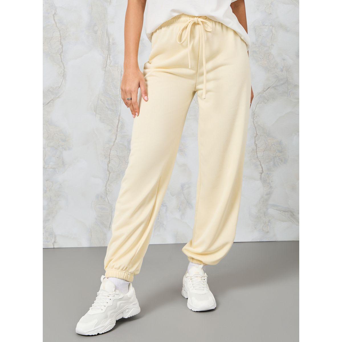 جوغر بقصة مريحة وحافة مكبلة-women-clothing-bottoms-joggers-image-3