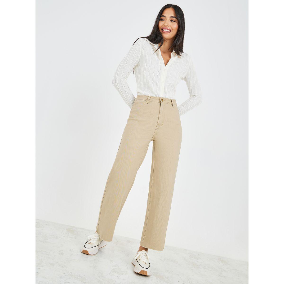 جينز بخصر عالي وأرجل مستقيمة-women-clothing-bottoms-jeans-image-1
