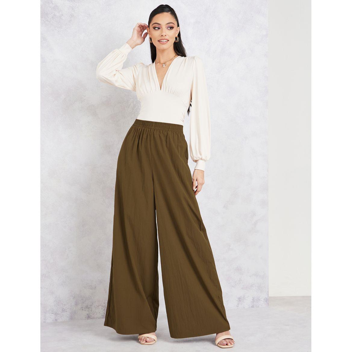 Styli Textured Wide Leg Pants-women-clothing-bottoms-trousers-image-2