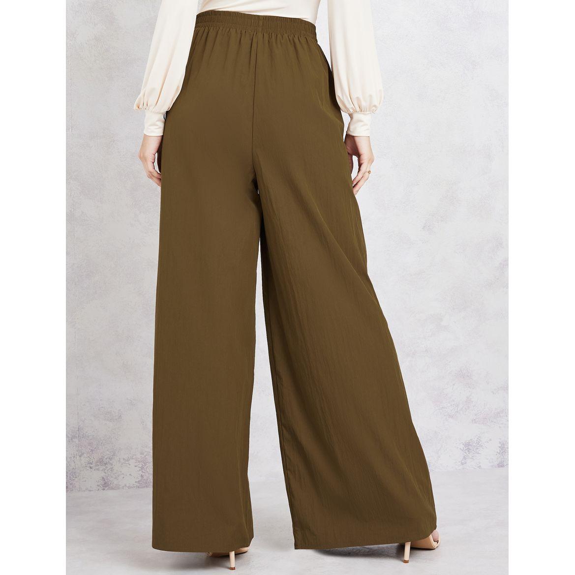 Styli Textured Wide Leg Pants-women-clothing-bottoms-trousers-image-4