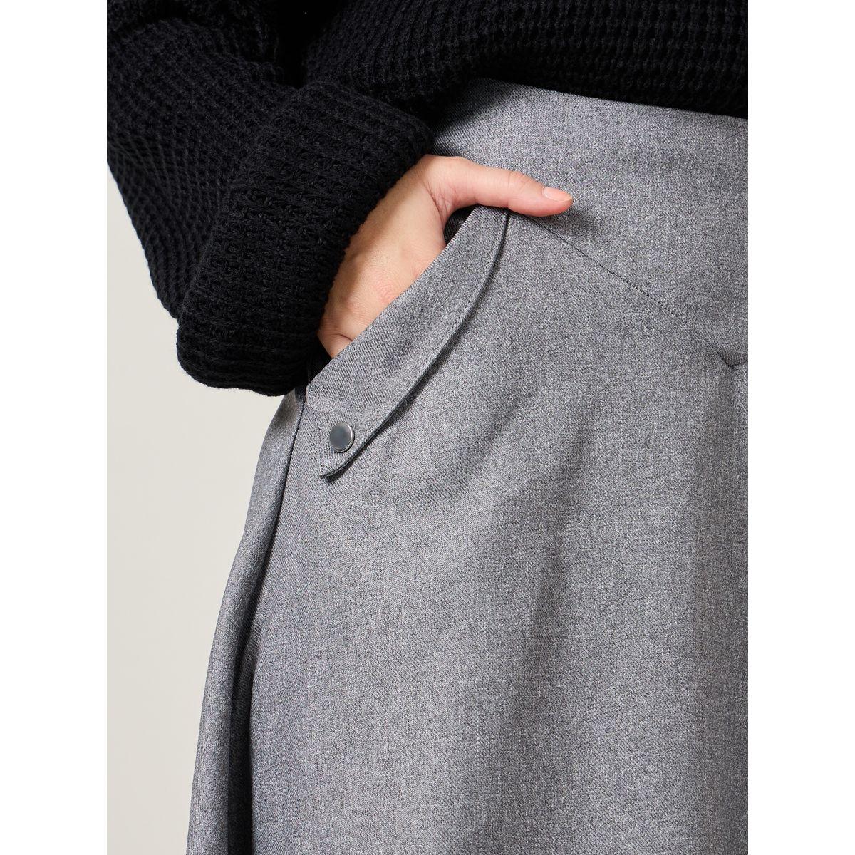Styli Wide Waistband Wool Like A-Line Maxi Skirt-women-clothing-bottoms-skirts-image-3