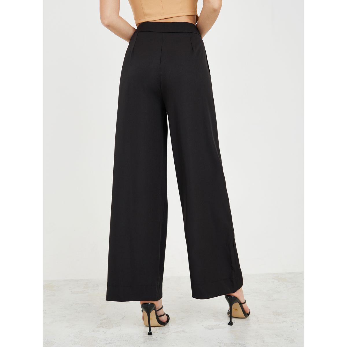 بنطال واسع الأرجل مزين بكسرات-women-clothing-bottoms-trousers-image-4
