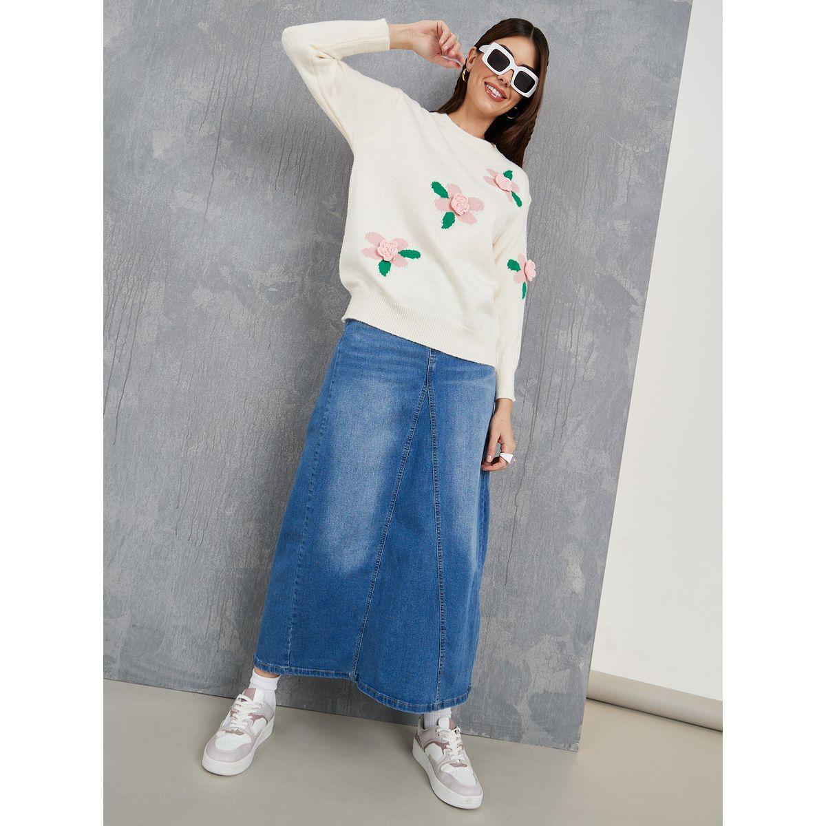 سويتر محبوك بقصة عادية-women-clothing-cardigansandjumpers-jumpers-image-2