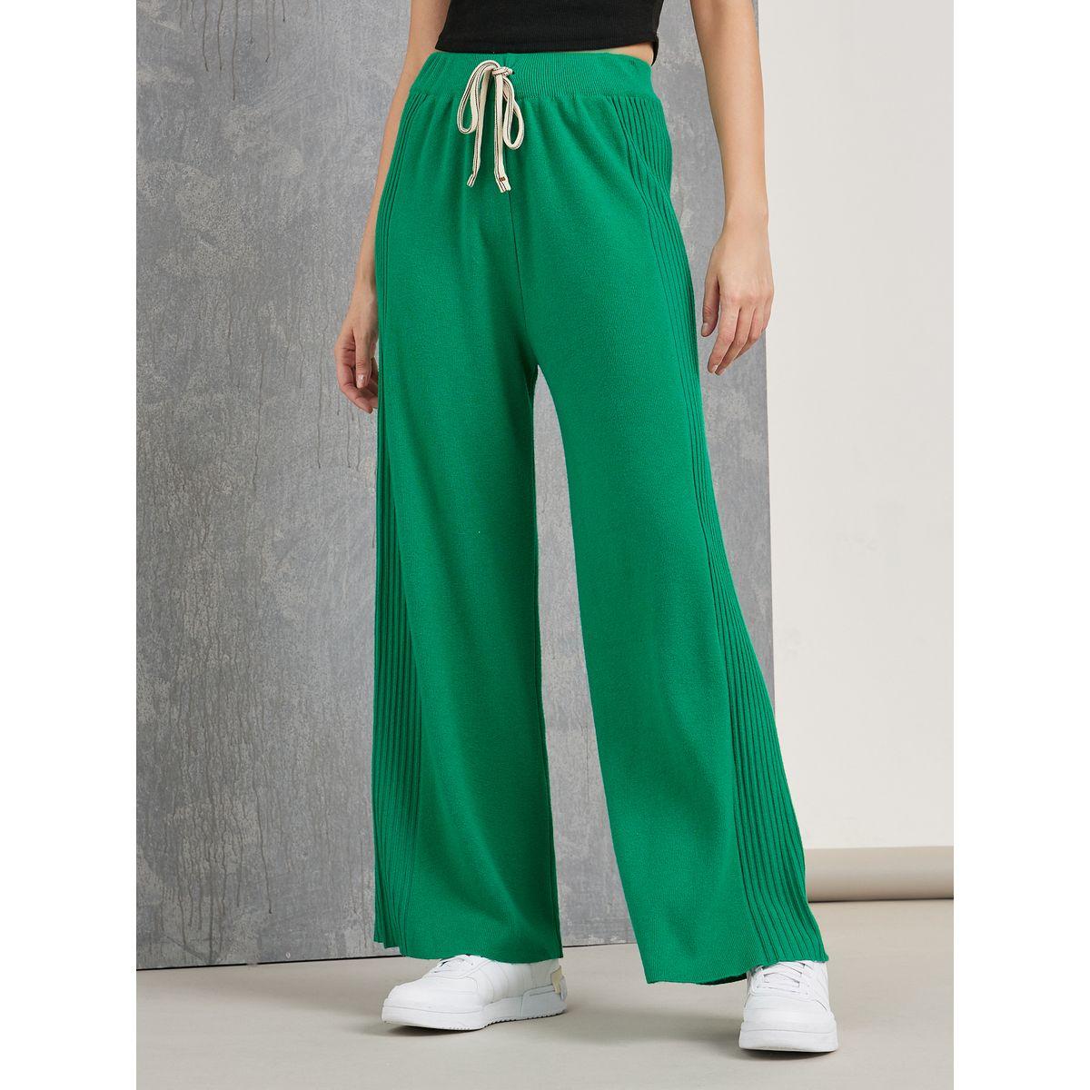 Styli Solid Wide Leg Knit Pants-women-clothing-bottoms-trousers-image-3