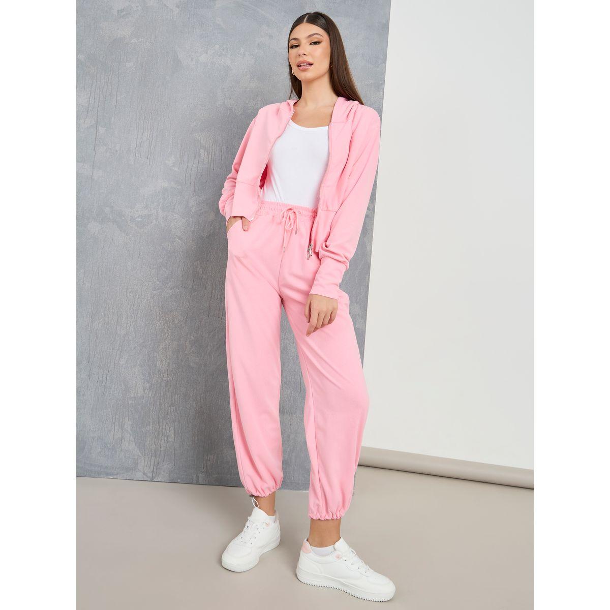 Styli Zipper Up Detail Jacket & Jogger Co-Ords-women-clothing-coordsets-image-1