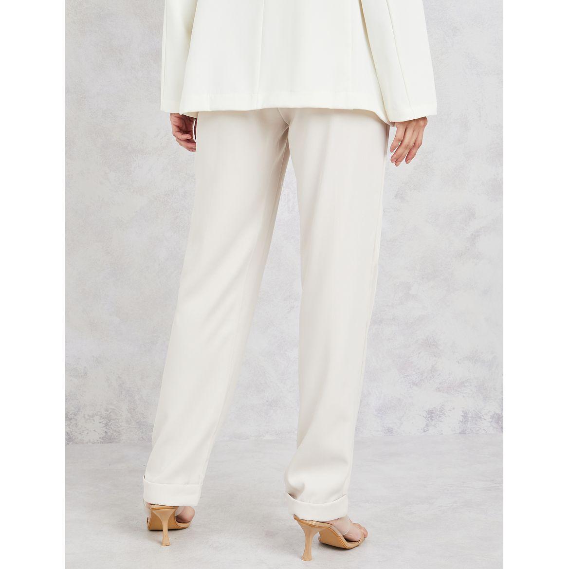 Styli High Rise Flap Detail Tapered Fit Pants with Pockets-women-clothing-bottoms-trousers-image-4
